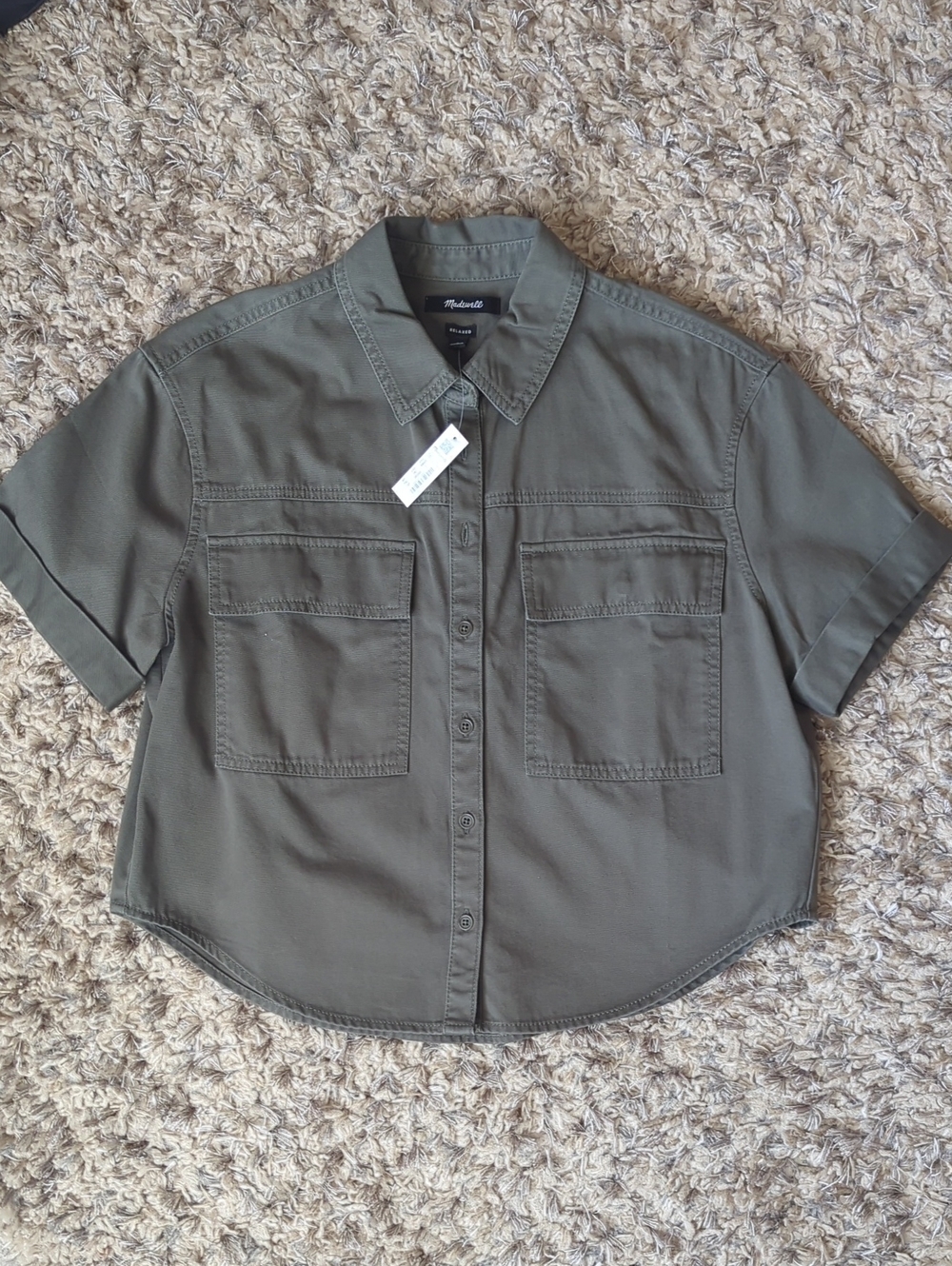 Madewell Short-Sleeve Button-Down Utility Shirt